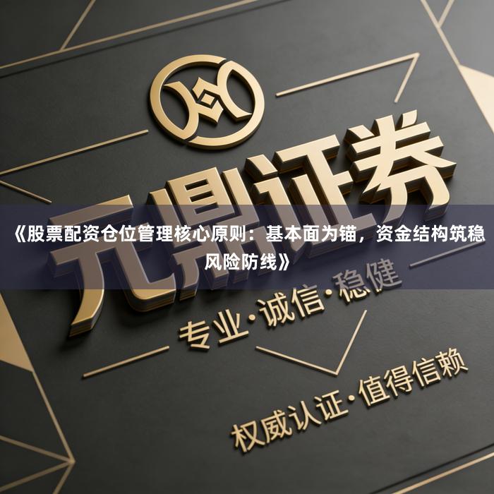 《股票配资仓位管理核心原则：基本面为锚，资金结构筑稳风险防线》