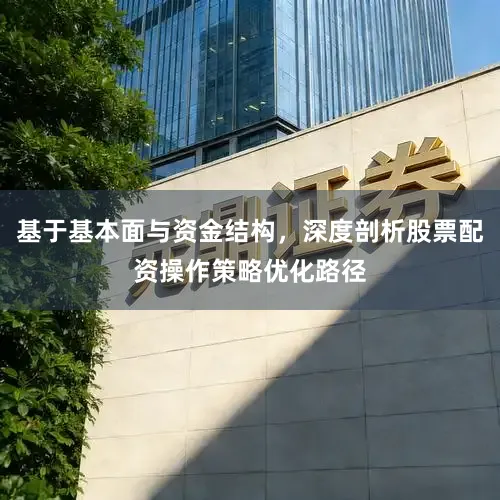 基于基本面与资金结构,深度剖析股票配资操作策略优化路径