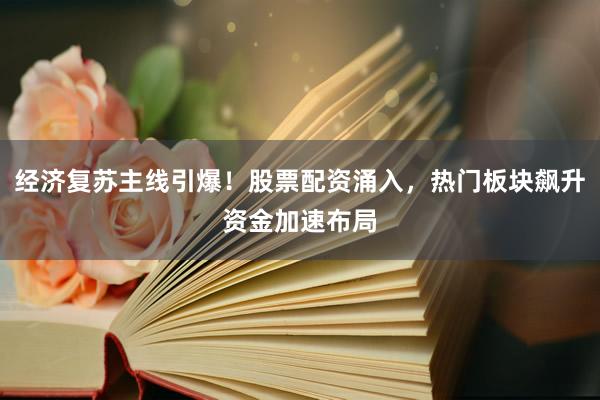 经济复苏主线引爆！股票配资涌入，热门板块飙升资金加速布局