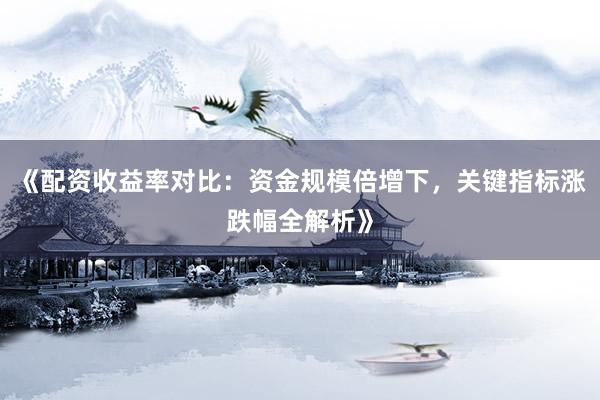 《配资收益率对比:资金规模倍增下,关键指标涨跌幅全解析》