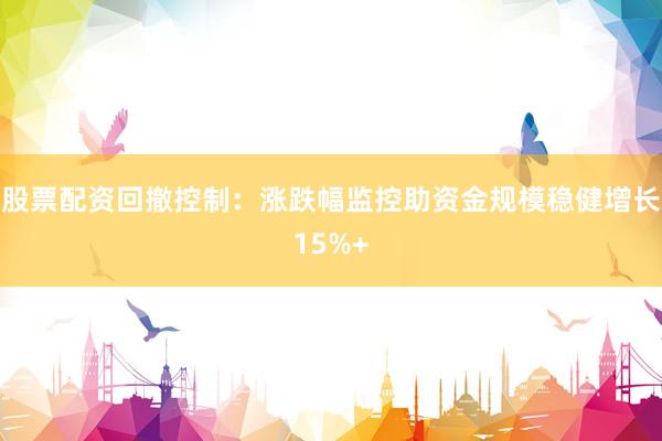 股票配资回撤控制:涨跌幅监控助资金规模稳健增长15%+