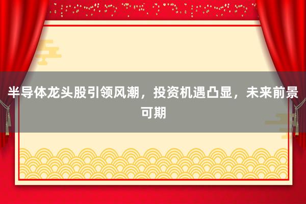 半导体龙头股引领风潮，投资机遇凸显，未来前景可期